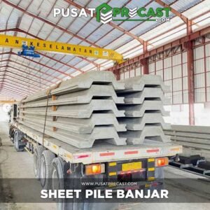 harga sheet pile beton Banjar
