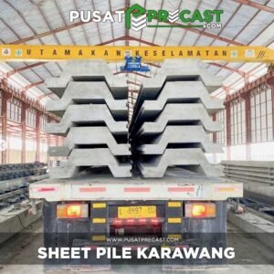 harga sheet pile beton Karawang