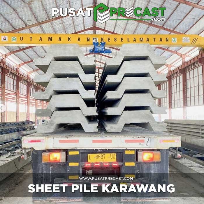harga sheet pile beton Karawang
